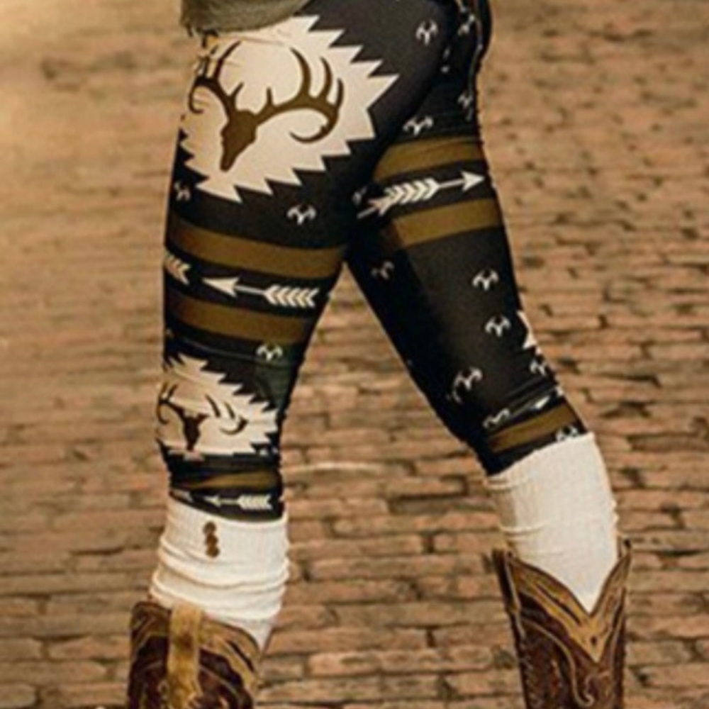 Camo girl deer print leggings